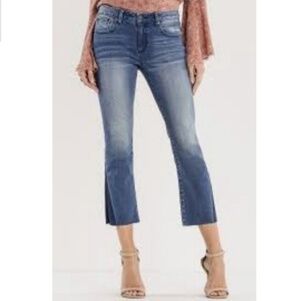 Miss Me distressed Midrise bootcut cropped Jeans
